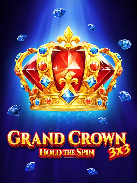 3x3 Grand Crown: Hold the Spin di Gamzix, una delle Winnita slot più giocate: corona rossa e oro su fondo blu