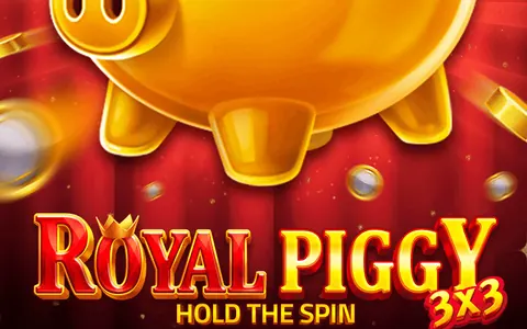 3x3 Royal Piggy: Hold the Spin di Gamzix, salvadanaio d'oro con corona
