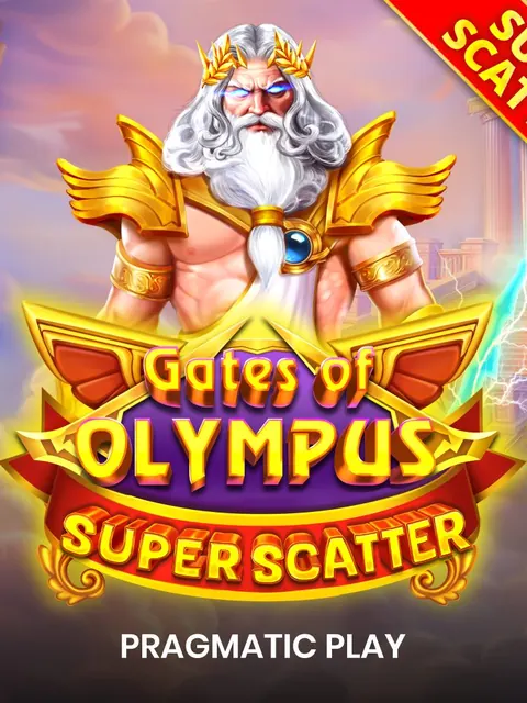 Gates of Olympus Super Scatter di Pragmatic Play: Zeus e il logo dorato