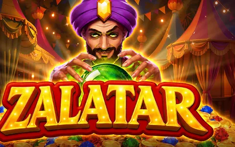 Zalatar, slot Endorphina su Winnita: il mago con la sfera verde, arte promozionale del provider