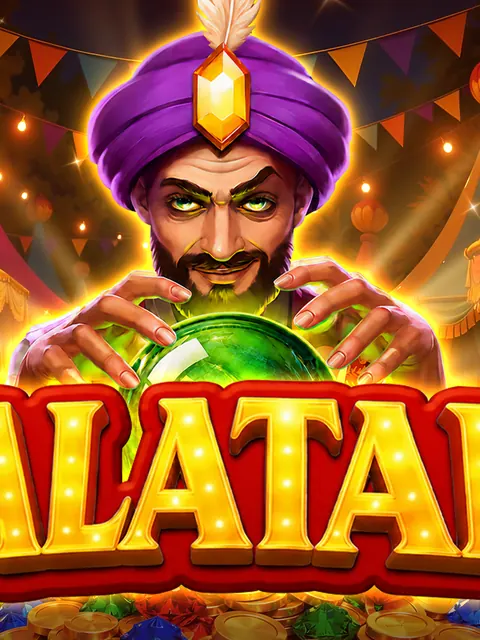 Zalatar, slot Endorphina su Winnita: il mago con la sfera verde, arte promozionale del provider